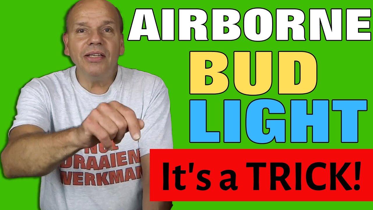 Airborne Bud Light- Make Magic With Beer- MagicTricks.com