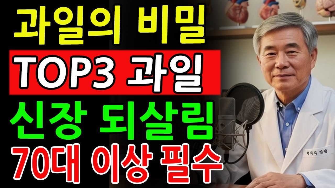 신장 건강 되찾는 기적의 과일 TOP3! 소변 거품이 완전히 사라지고 신장이 활력을 되찾습니다｜노후건강｜건강 팁