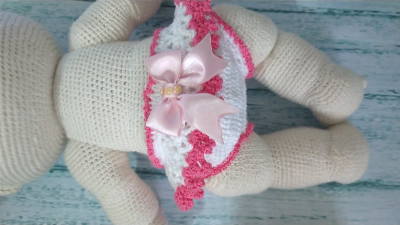 Calcinha de babadinho para bebe Ana Clara