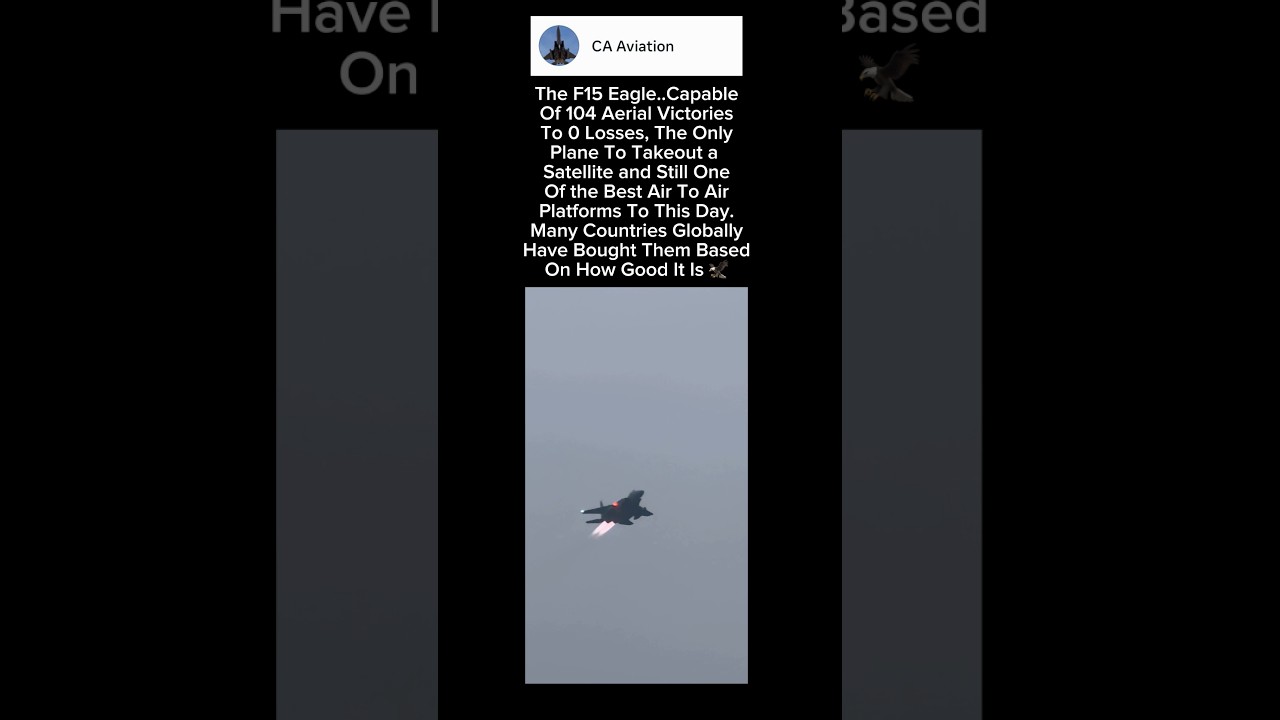 Истребитель F15 Eagle &mdash; единственный самолет, которому когда-либо удавалось это сделать. #авиация
