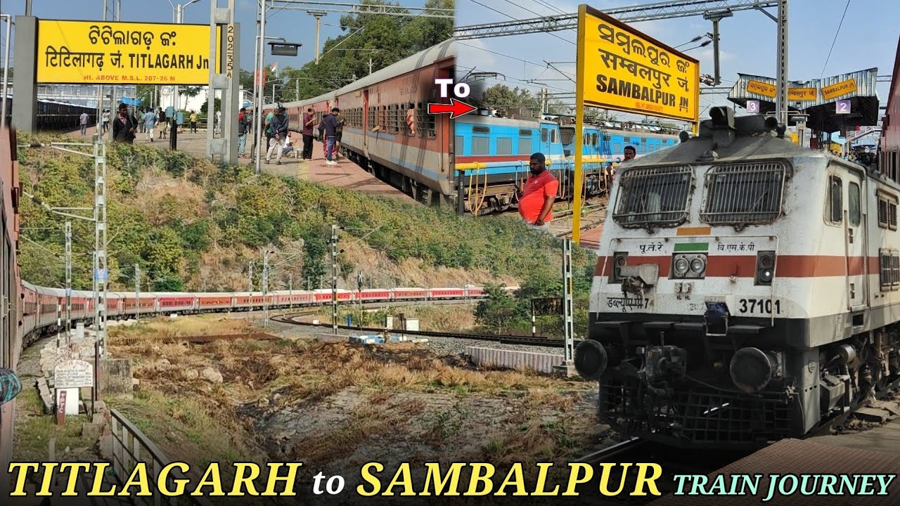 Titlagarh To Sambalpur Full Train Journey | Sai Nagar Shirdi - Puri Express | Train Vlog | Odisha