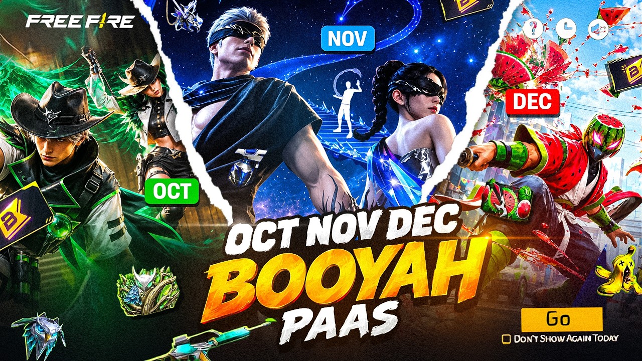 October + November + December 2026 Booyah Pass Full Review🔥| Next Month Booyah Pass Free Fire 