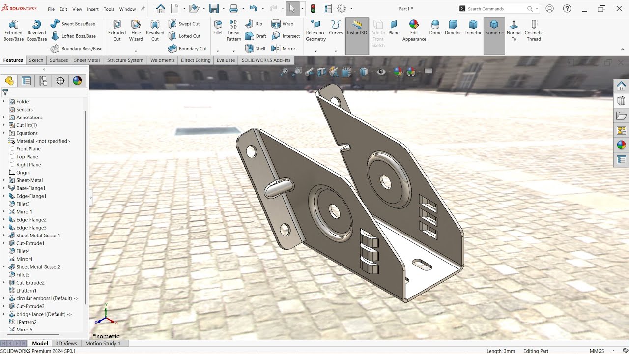 SOLIDWORKS Sheet metal . 23. 
