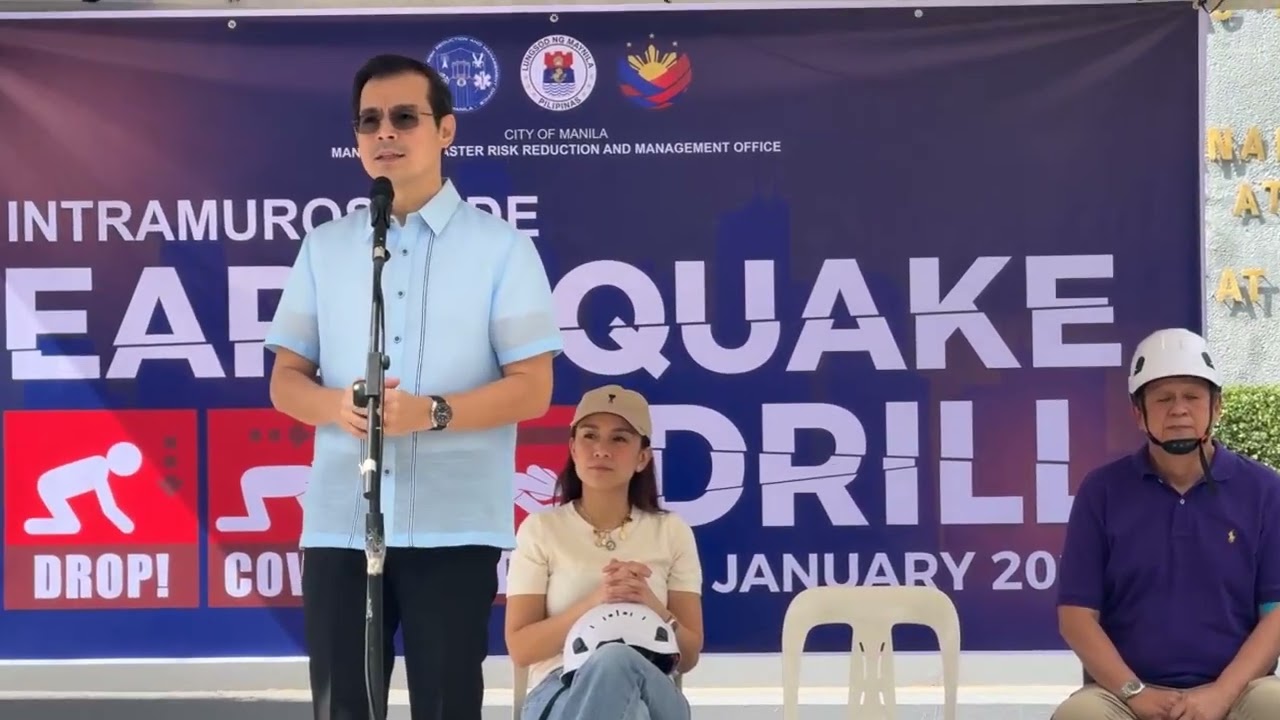 HAPPENING NOW: Intramuros Wide Earthquake Drill - Yorme Isko Moreno