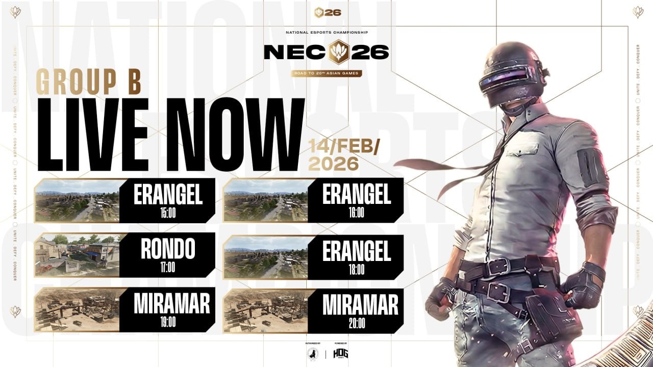 🔴NEC26 PUBGM Group Stage Day 2 LIVE !!
