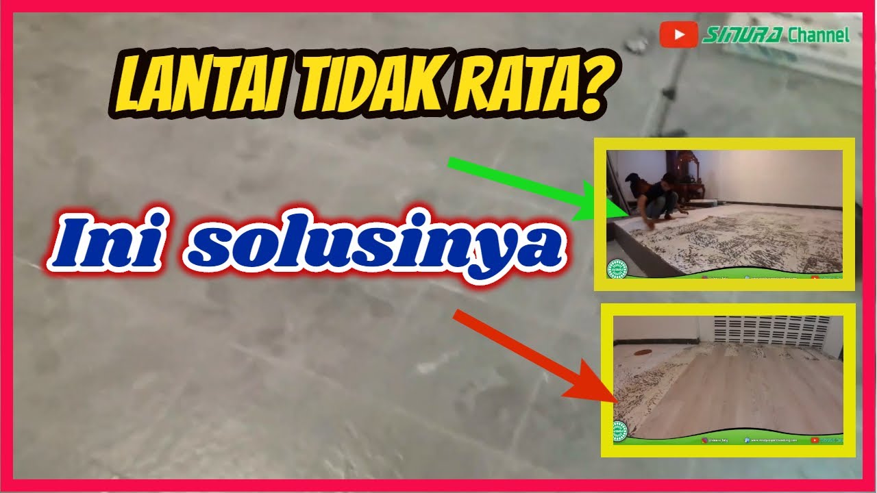Pasang Vinyl lantai || Solusi lantai tidak rata ??