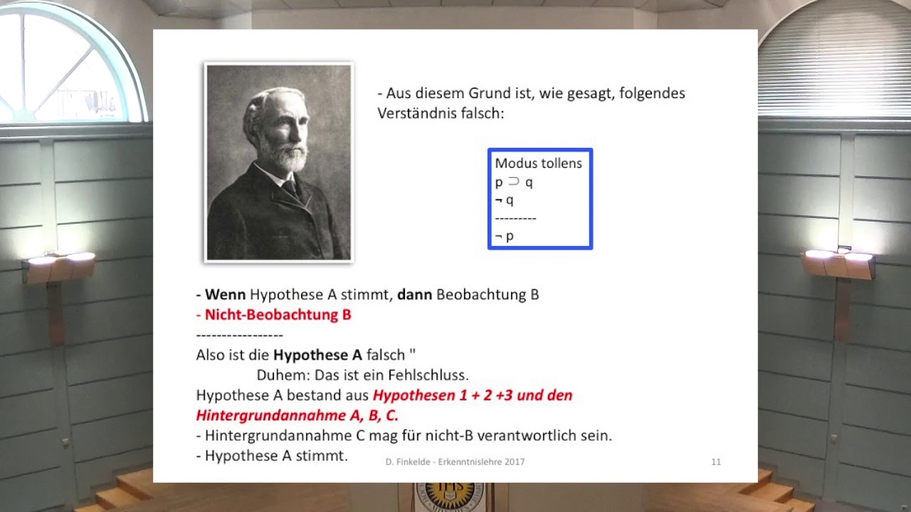 Erkenntnistheorie 16 -  Duhem, Quine und der Naturalismus
