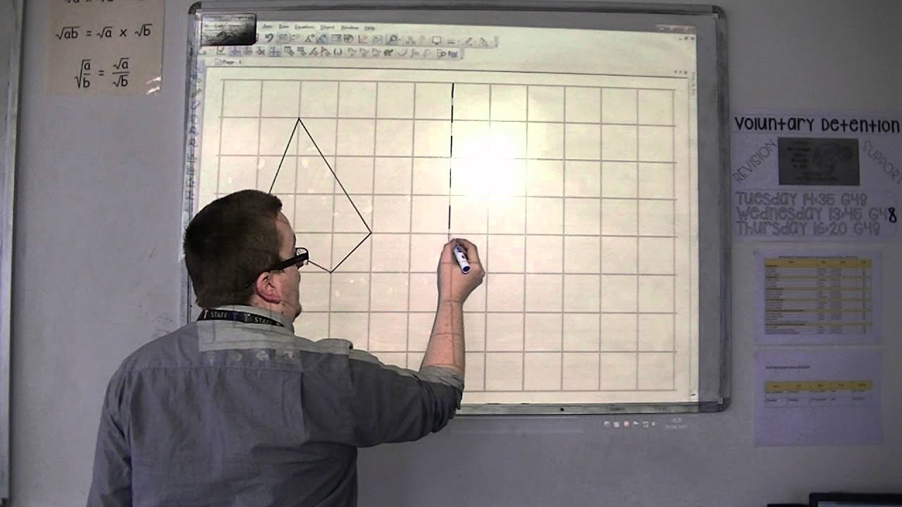GCSE Maths from Scratch 23.02a Reflection: Using a Mirror Line