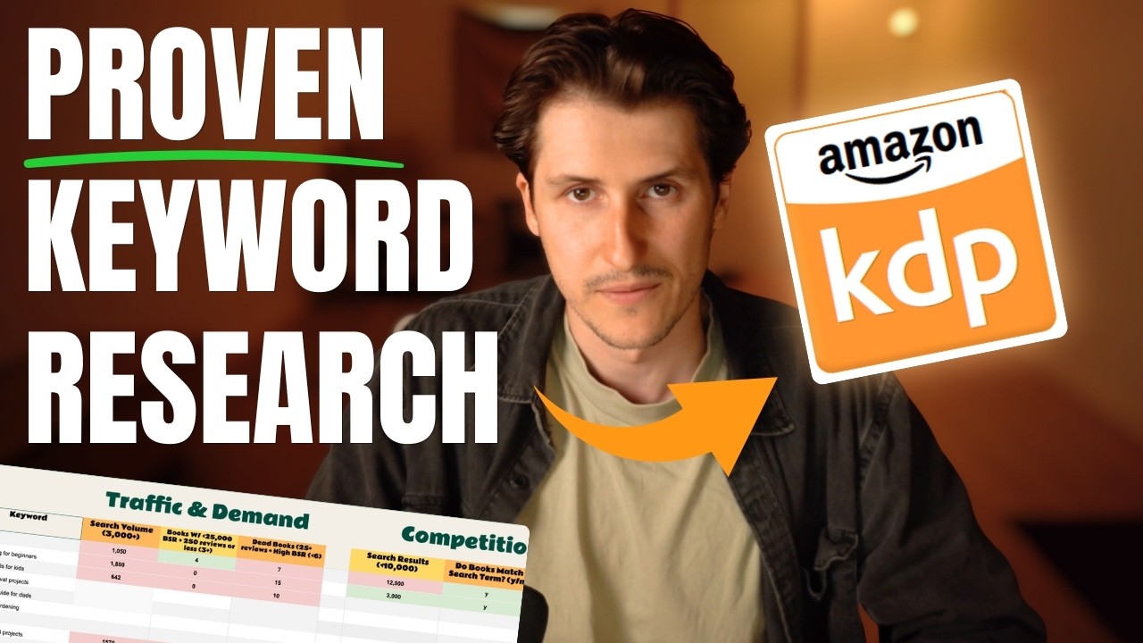 How I Find $5k+/Month Book Topics (Amazon KDP Keyword Research)