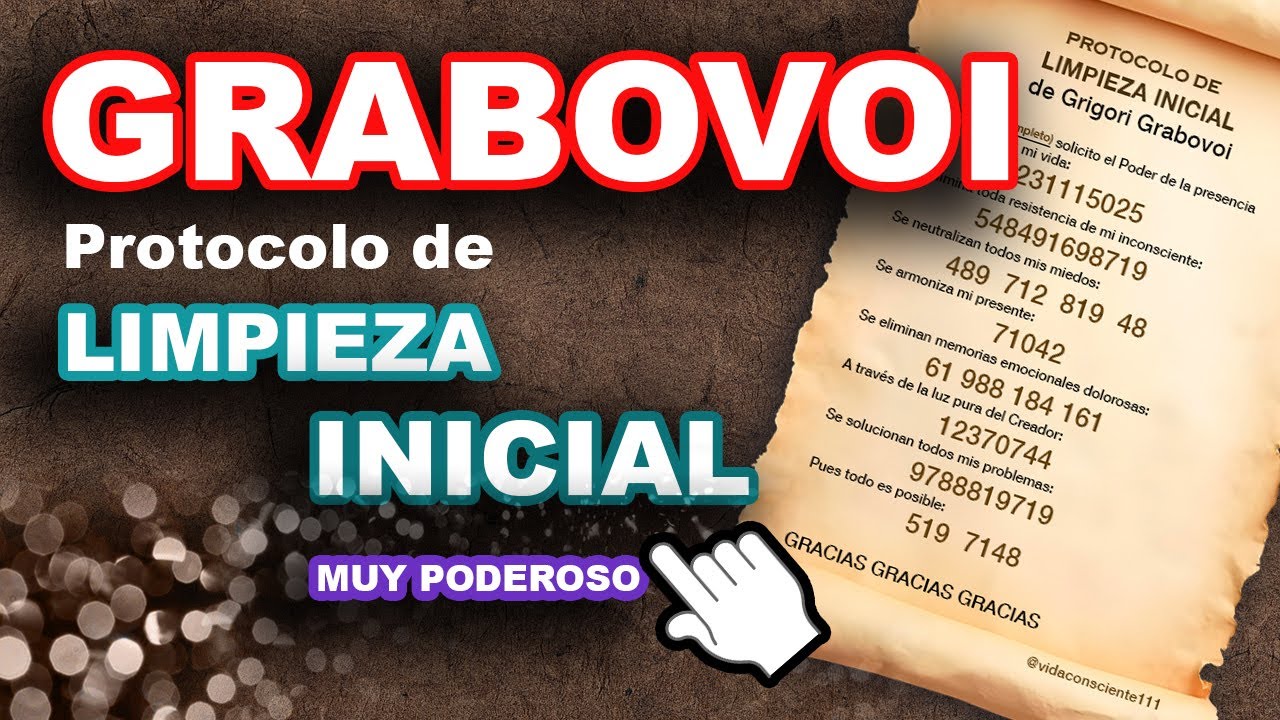 GRABOVOI ✅ Protocolo INICIAL de LIMPIEZA | Pilotaje GUIADO poderoso