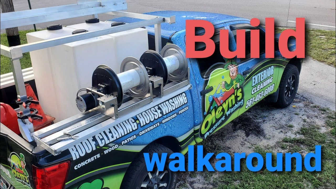 Amazing Pressure washing skid build for soft washing and roof cleaning