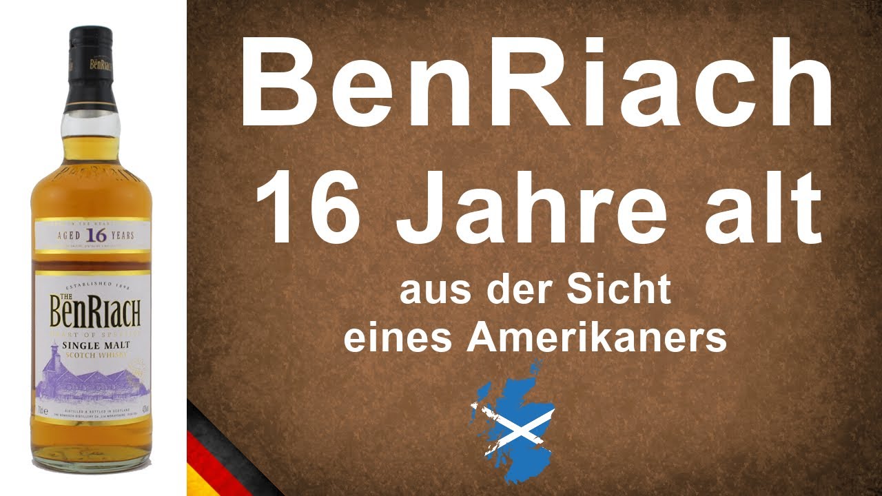 Benriach 16 Jahre alt (Bottle Code L 24 06 08) Single Malt Scotch Whisky Verkostung von WhiskyJason