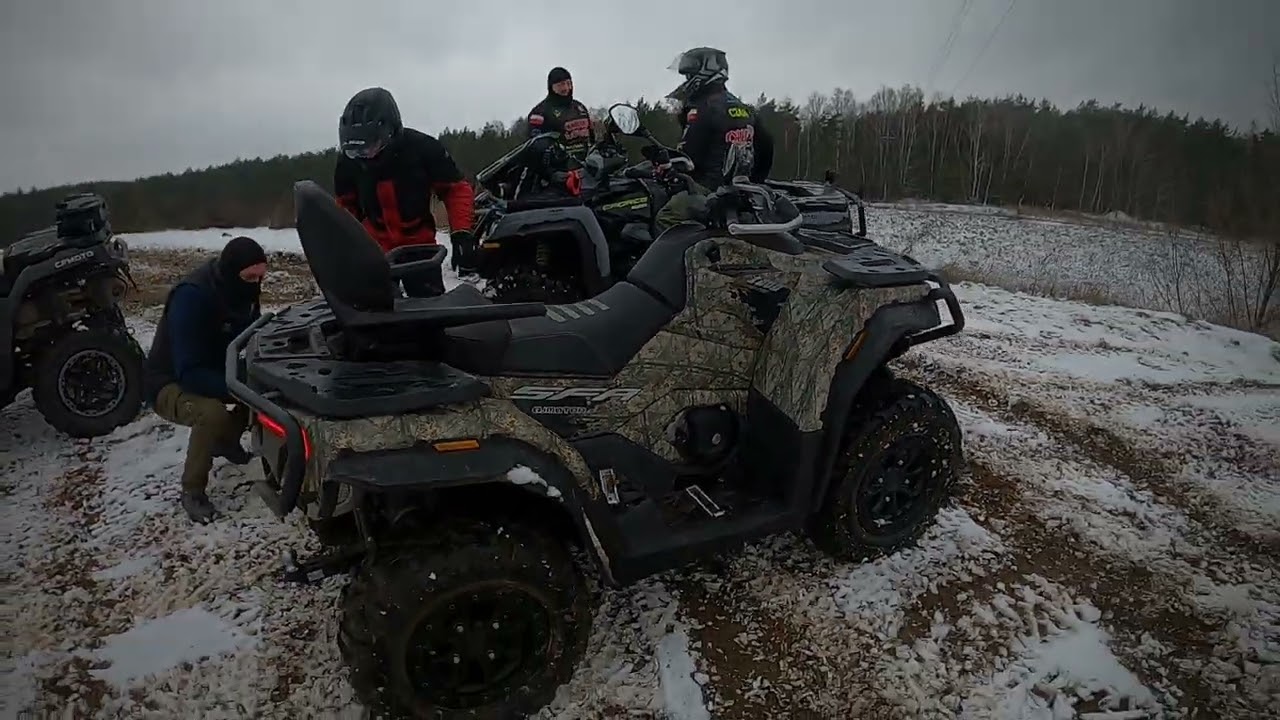 #117 Noworoczna przejażdżka QJ MOTOR CF MOTO i Can-Am ;) Grupa Quady Łowicz !