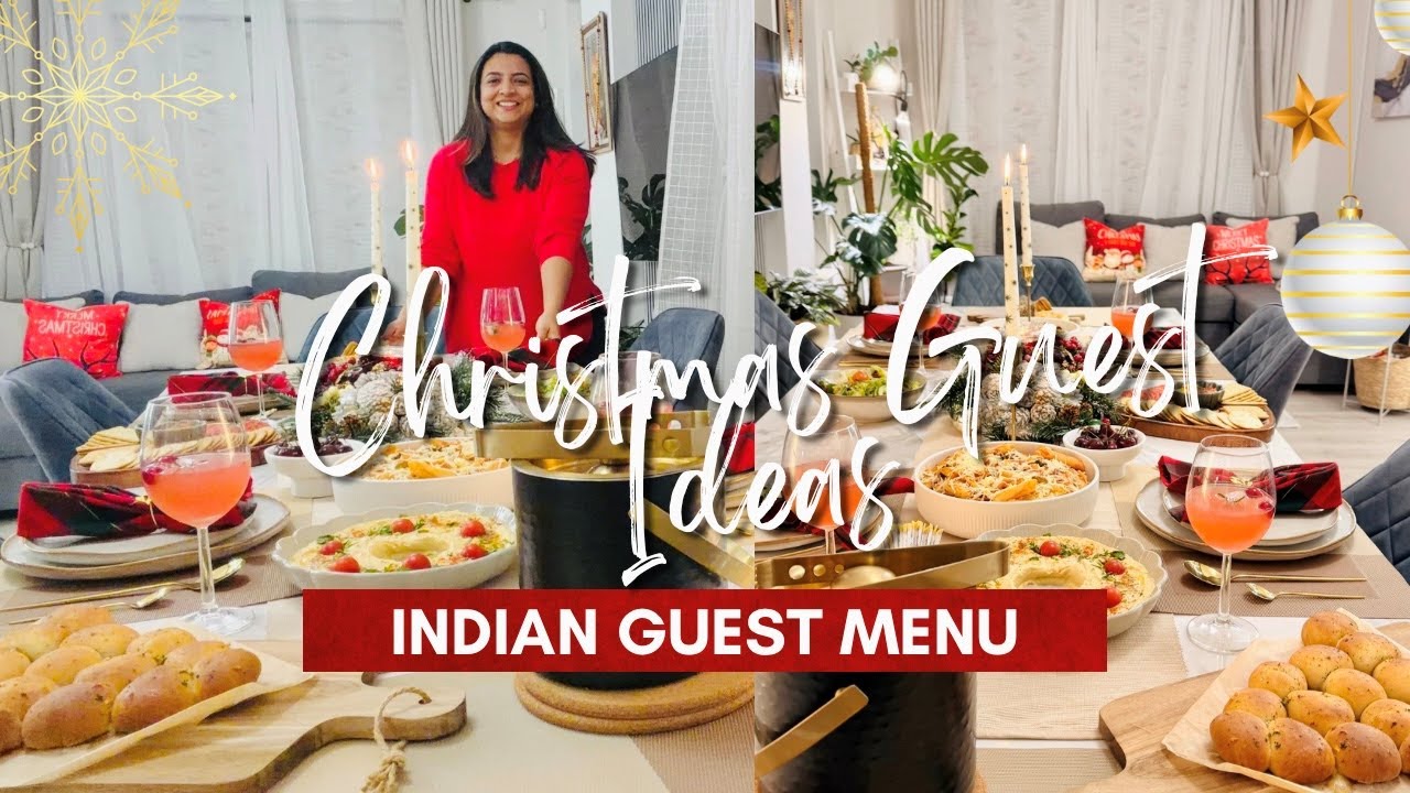 Hosting Friends for Pre-Christmas Dinner | Festive Table D&eacute;cor, Indian Fusion Menu & Party Prep