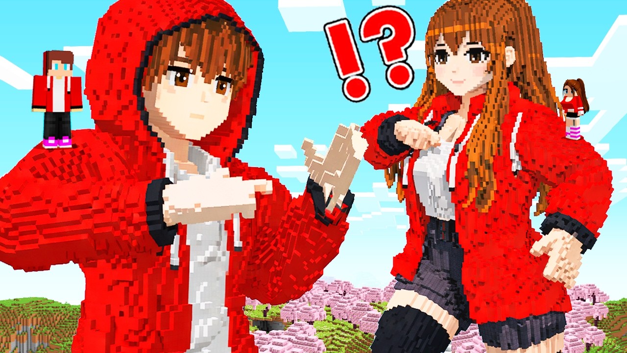 JJ Met JJ SISTER BUILD STATUE HOUSE in VILLAGE!? Can it be a TRAP? - Maizen Minecraft JJ & Mikey