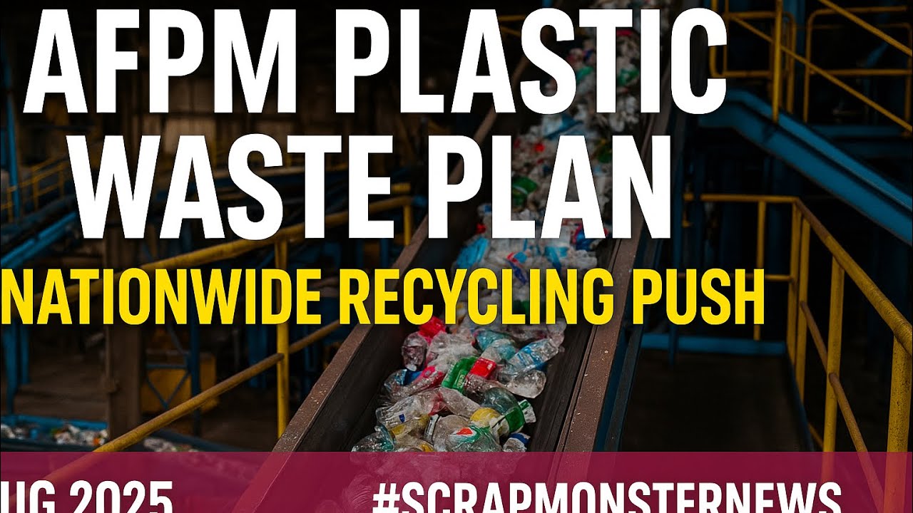 AFPM REVEALS NATIONAL PLASTIC WASTE STRATEGY | Aug 2025 | #ScrapMonsterNews #ScrapMonster