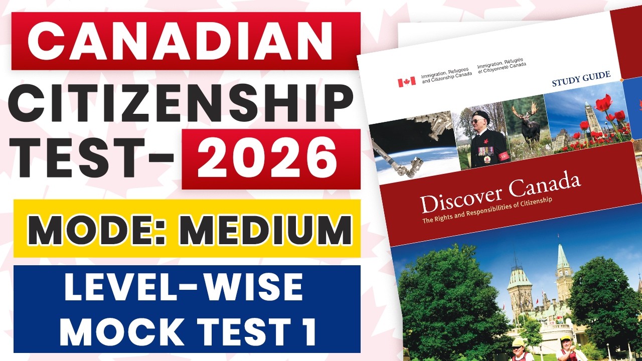 Тест на канадское гражданство 2026 | Тест на гражданство Канады | Discover Canada | Пробный тест ...