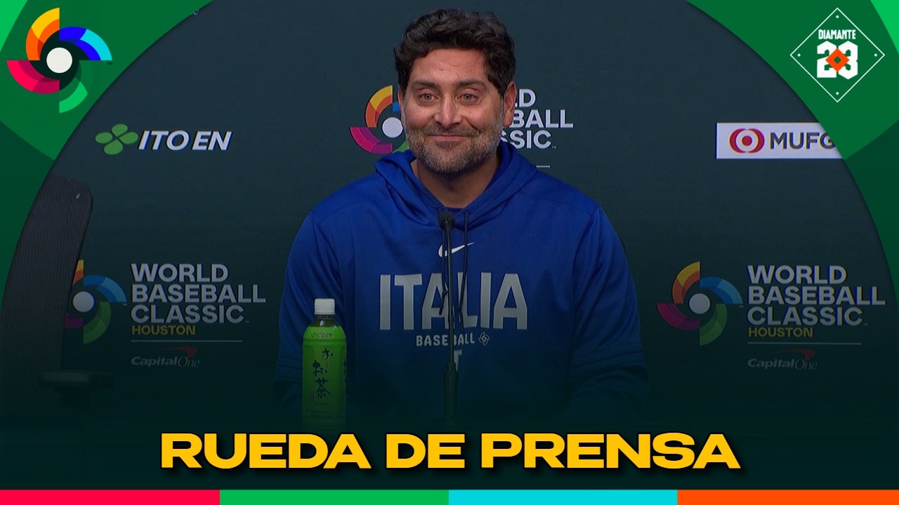 ITALIA Rueda de prensa Francisco Cervelli mánager, roba el invicto a USA en el Clásico | DIAMANTE 23