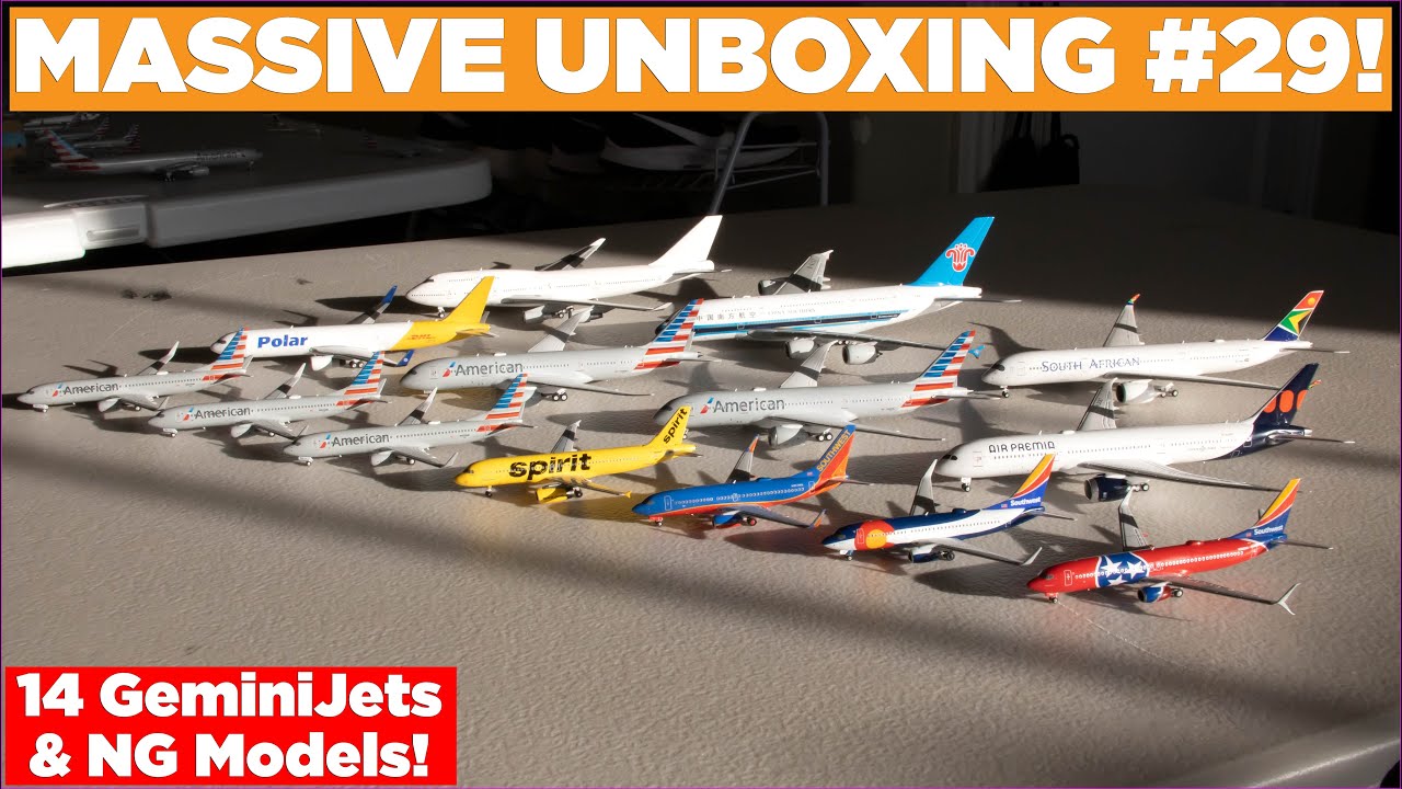 14 GEMINIJETS & NG MODELS UNBOXING! | Massive Unboxing #29