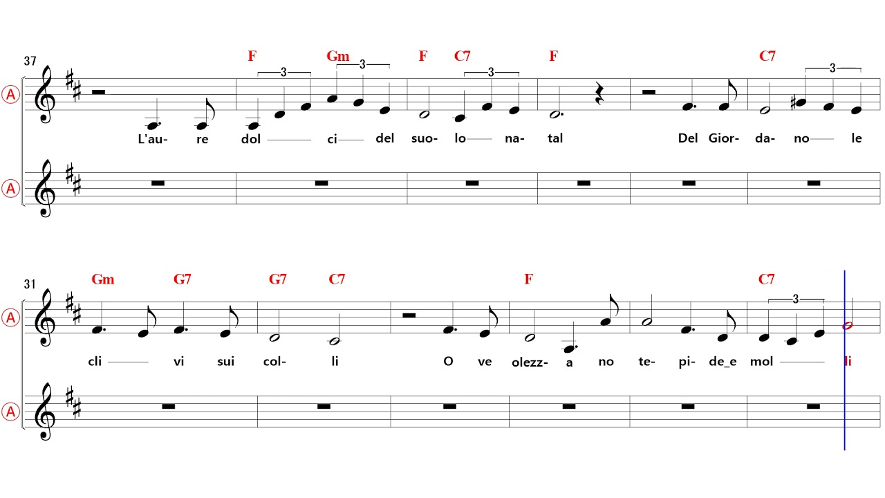 Va Pensiero 히브리 노예들의 합창 - Eb Alto Sax Sheet Music [ Giuseppe Verdi ]