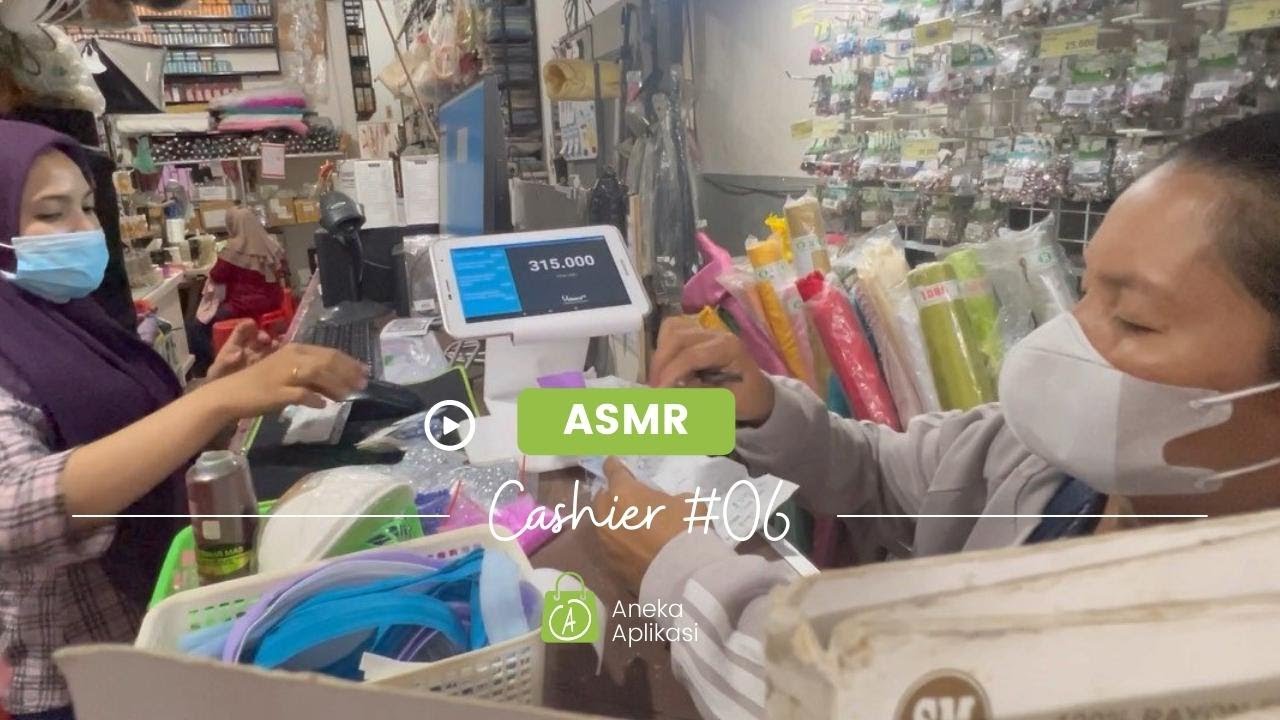 Cashier ASMR #06 : POS Olsera Cash Register - Beads Orders - Barcode - Thermal Printer