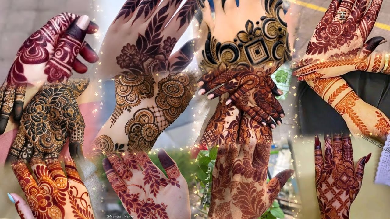 Top❤️15+back side mehndi designs for wedding anniversary party Rakshabandhan specialday#mehndi#henna