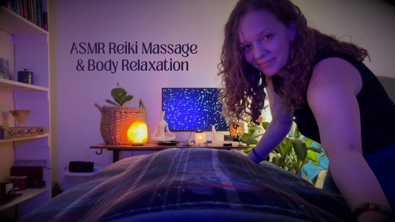 ASMR Reiki, Massage & Nidra💜Amethyst Brushing | Energy Clearing | Soft Spoken | POV Healing