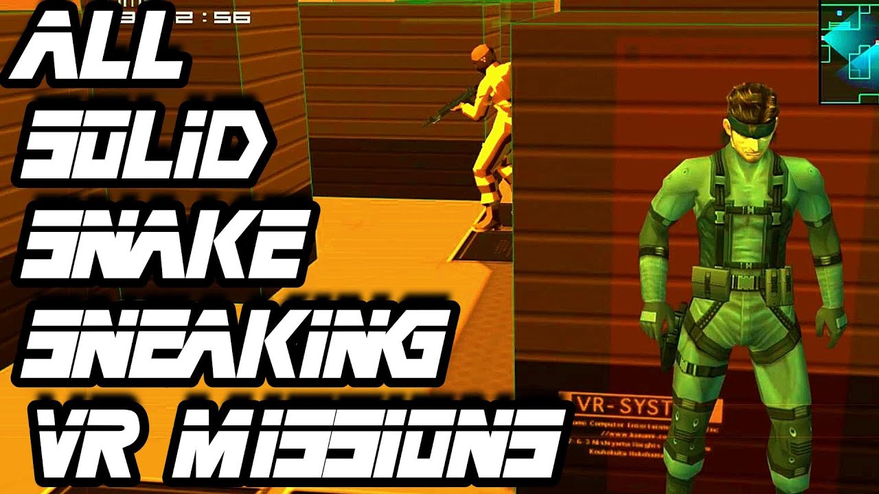 MGS2 Snake | ALL SNEAKING VR MISSIONS 1st Place Rank (No Commentary)