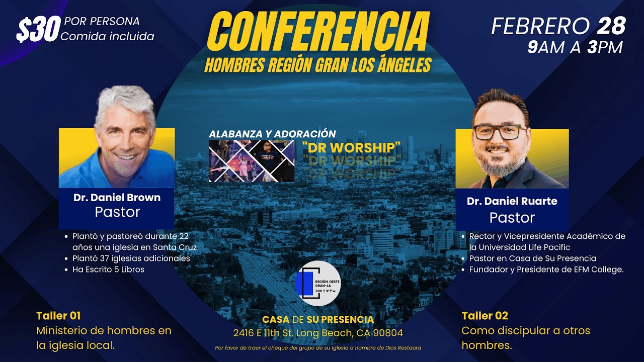 Conferencia hombres región gran los Ángeles  | Sábado 28 de febrero 2026