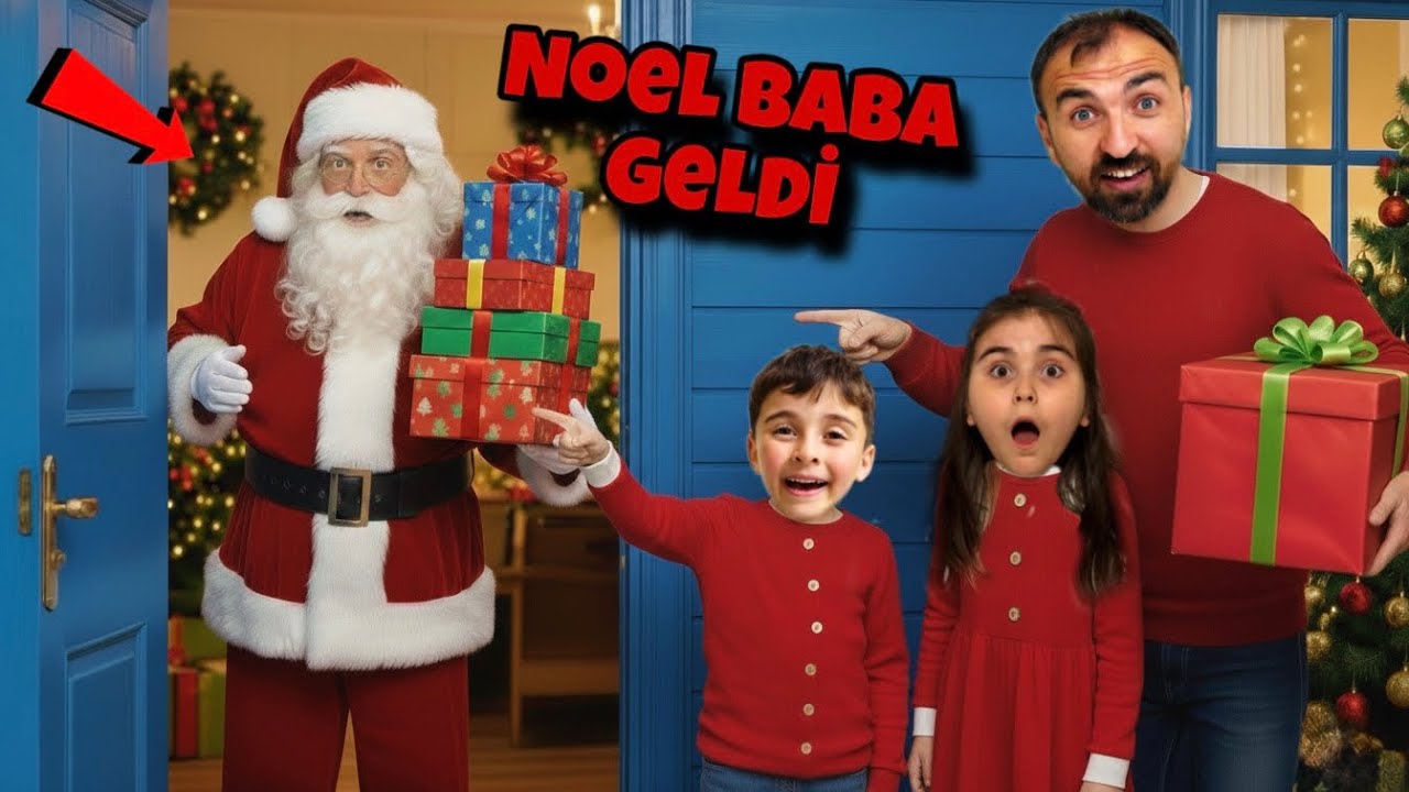 NOEL BABA GERÇEK OLDU !? ESLEM YUSUF NOEL BABA NE HEDİYE GETİRDİ !? 
