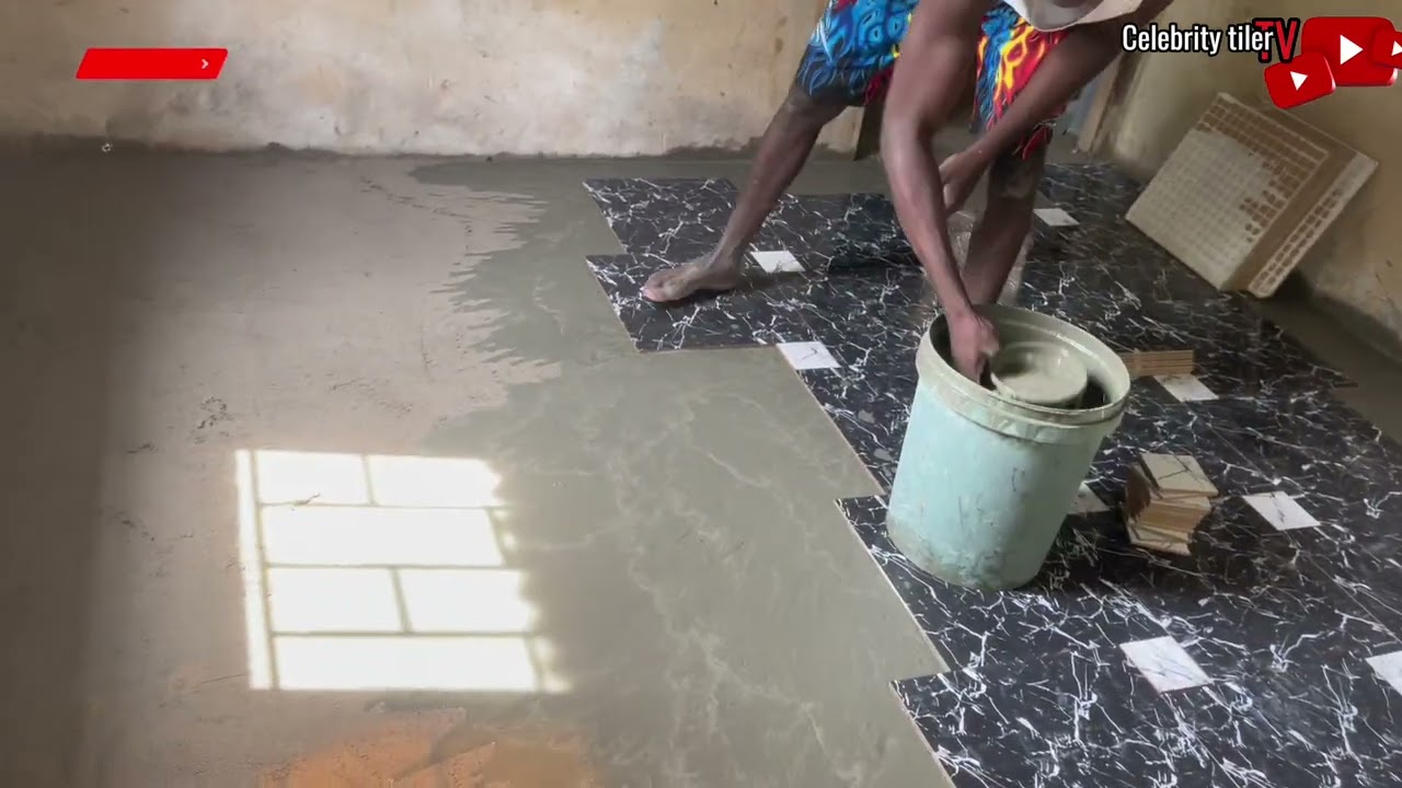 Bedroom floor tiles installation process ( EP 3 ) 