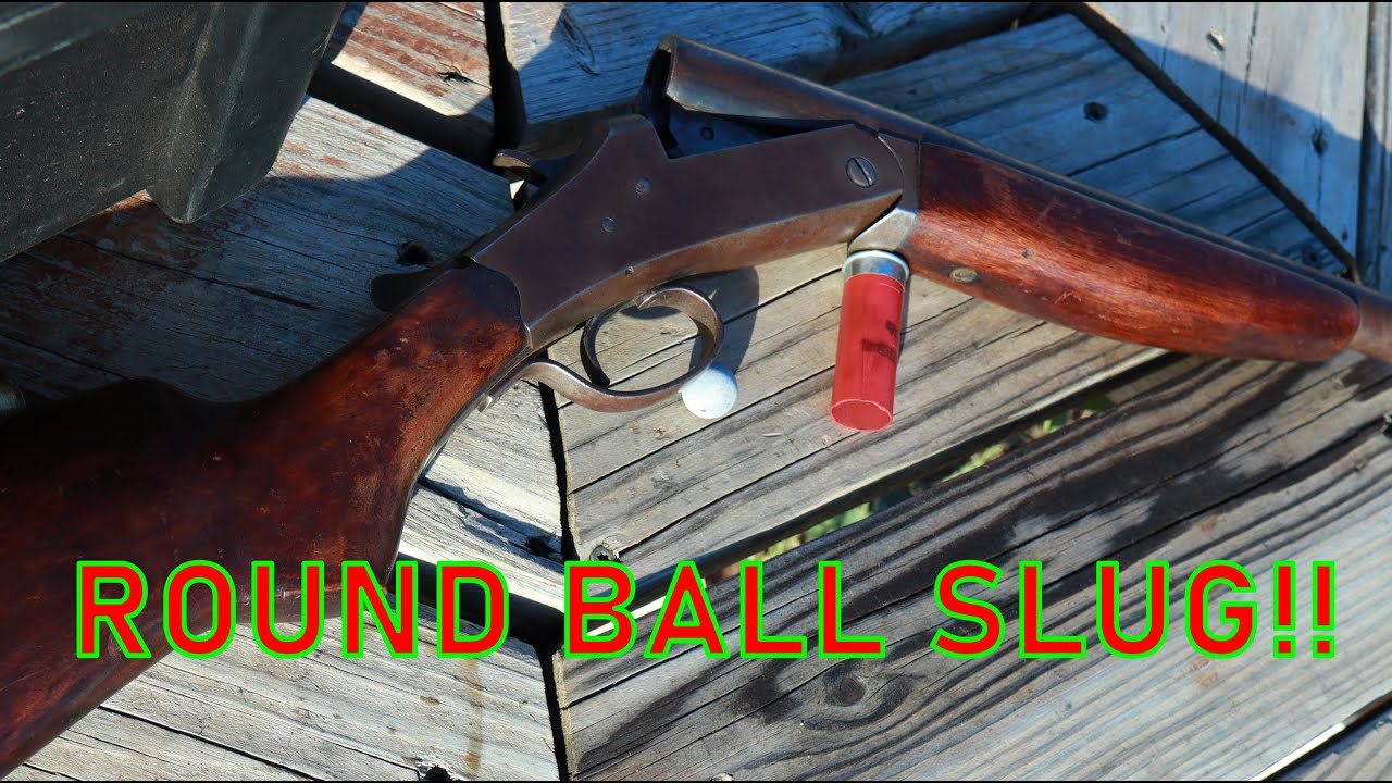 TESTING D.I.Y. 12 ga. ROUND BALL SLUGS.