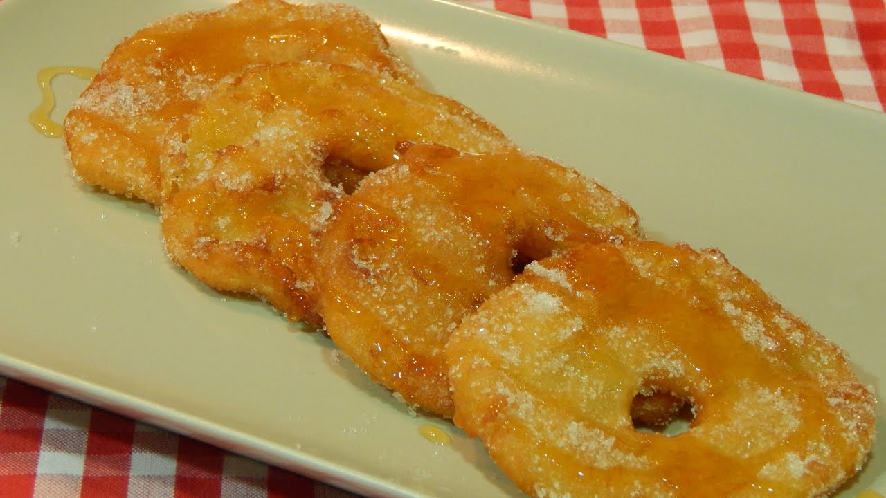 Cómo hacer manzanas rebozadas / postre fácil