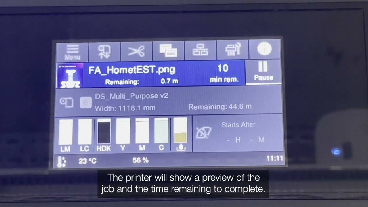 Epson SC-F6400 Dye Sublimation printer - How to print a ChromaLuxe Panel
