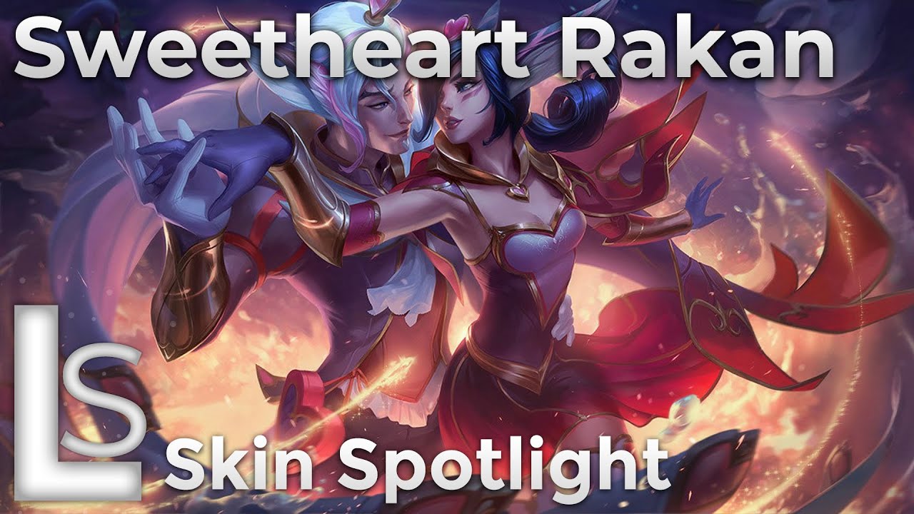 Sweetheart Rakan - Skin Spotlight - Heartbreakers - League of Legends