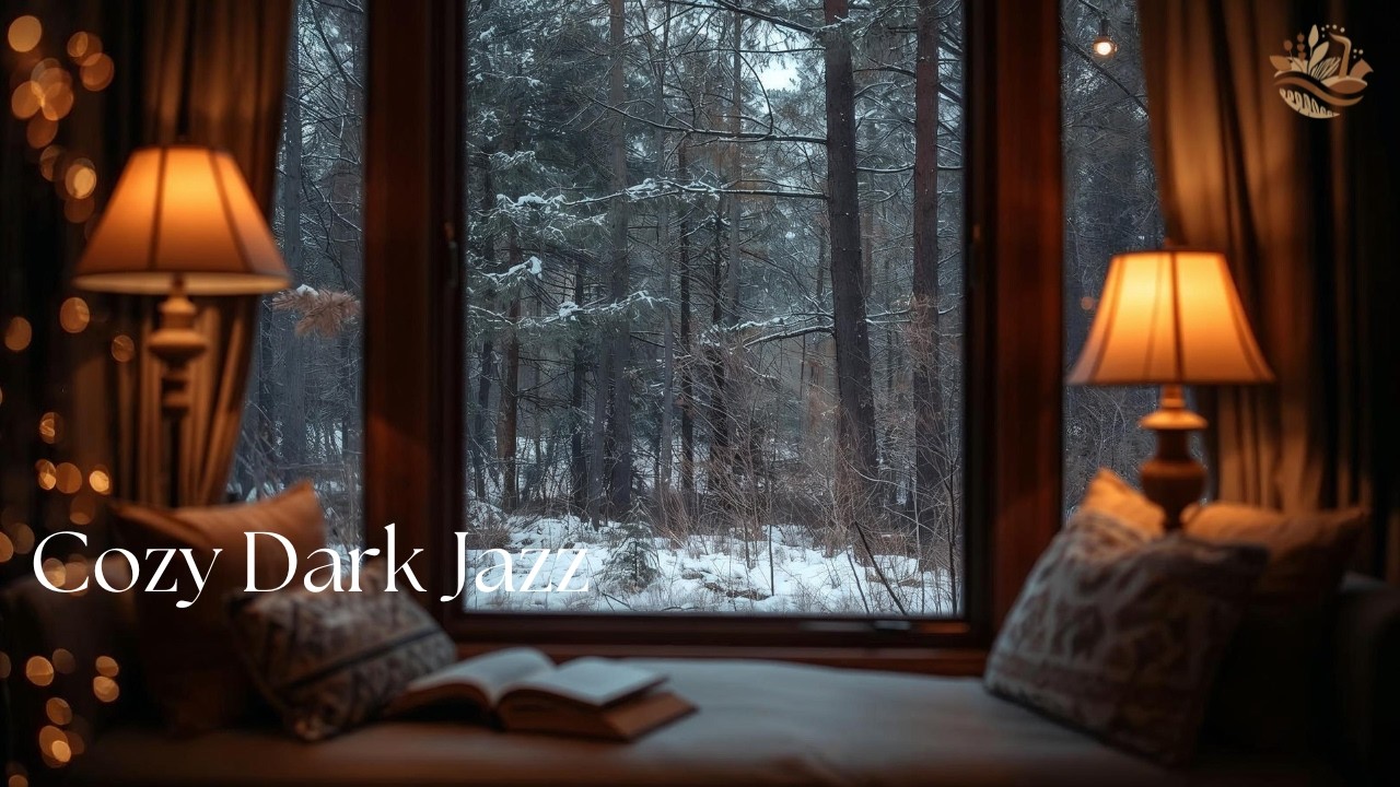 Dark Jazz Reading Nook 🌙 Moody Jazz Ambience for Focus, Study & Late Night Relaxation (4K)