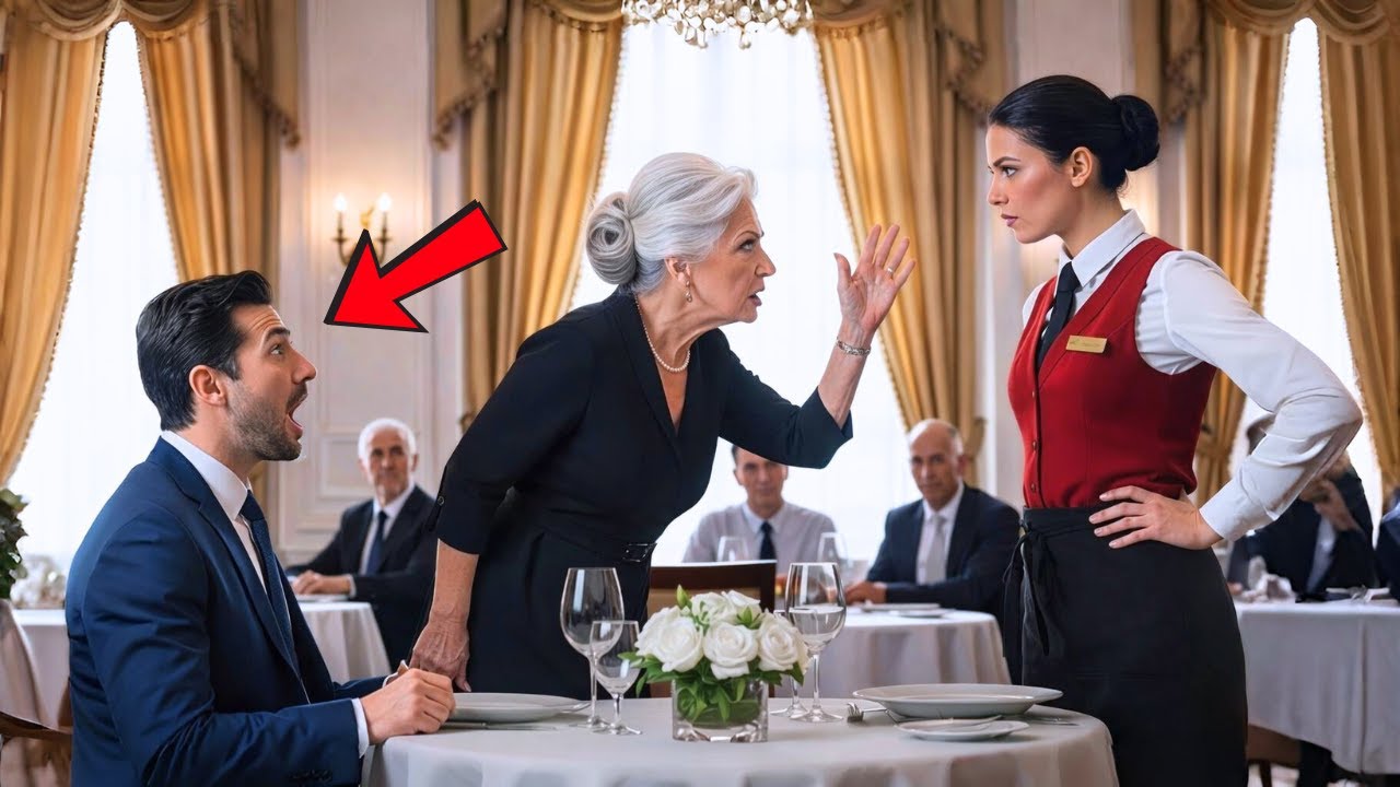 TODOS TEMÍAN A LA MADRE DEL MILLONARIO — HASTA QUE LA CAMARERA PARALIZÓ TODO EL RESTAURANTE