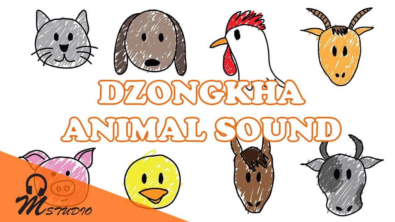 Let's Learn Dzongkha (Animal Sound) | Nursery Rhyme