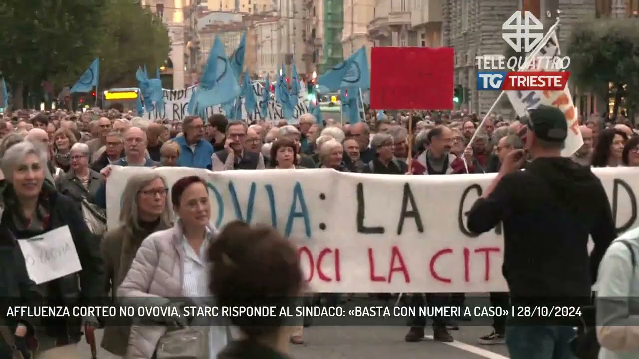 AFFLUENZA CORTEO NO OVOVIA, STARC RISPONDE AL SINDACO: «BASTA CON NUMERI A CASO» | 28/10/2024