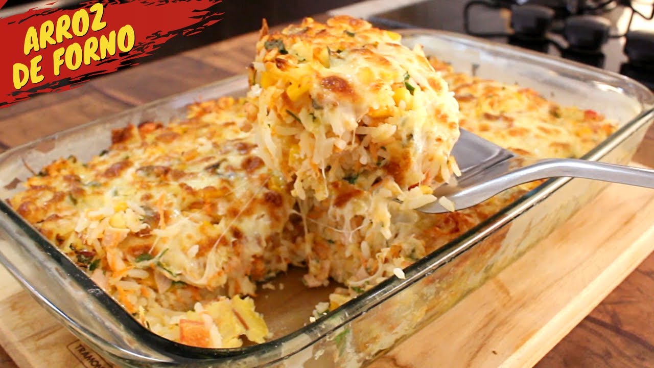 ARROZ DE FORNO COM OVO (FÁCIL E MUITO DELICIOSO)