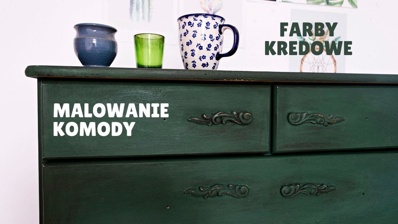 Malowanie farbami kredowymi krok po kroku - metamorfoza komody - Dom z duszą