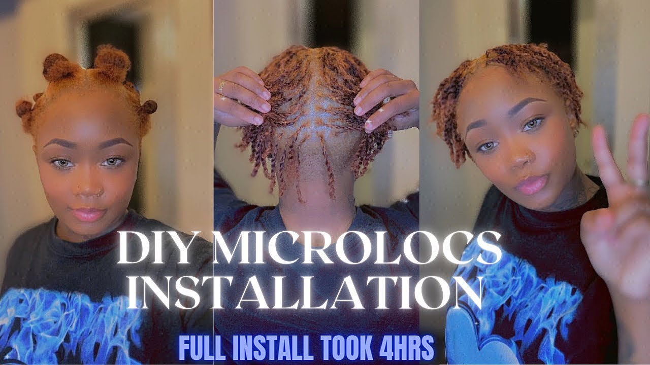 DIY MICROLOCS INSTALLATION 💙| WATCH ME INSTALL MY OWN MICROLOCS| CREOLEJAZZ