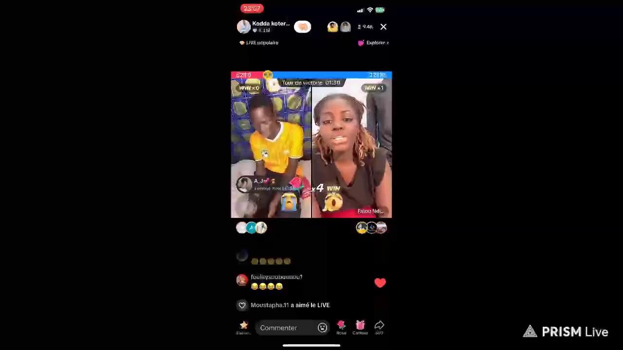Live KODDA SALL ET FATOU NDIAYE 2 of N'BIOB TV LIVE INSTAGRAM