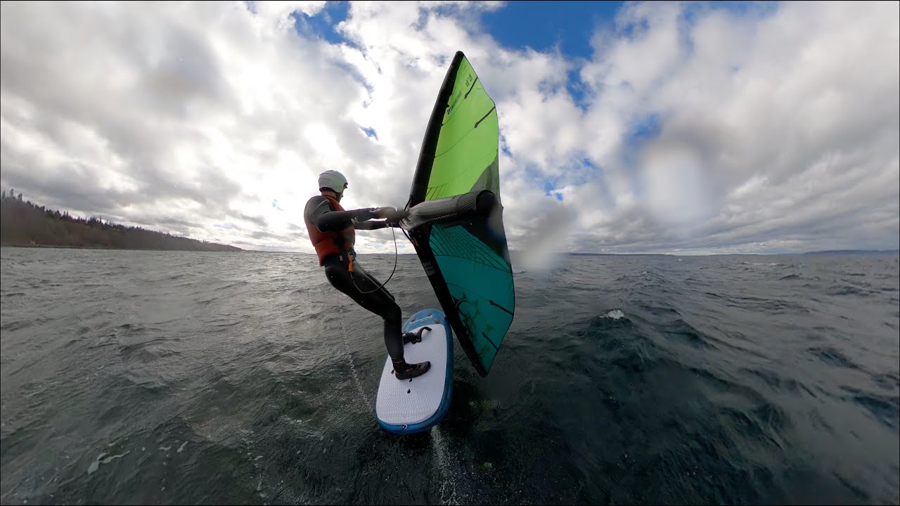 Working wing foiling basics: symmetry, s-turns, depowering