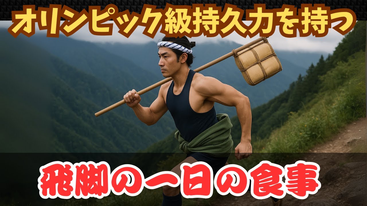 【驚愕】人間離れした身体能力の飛脚が食べていた一日の食事がヤバすぎる
