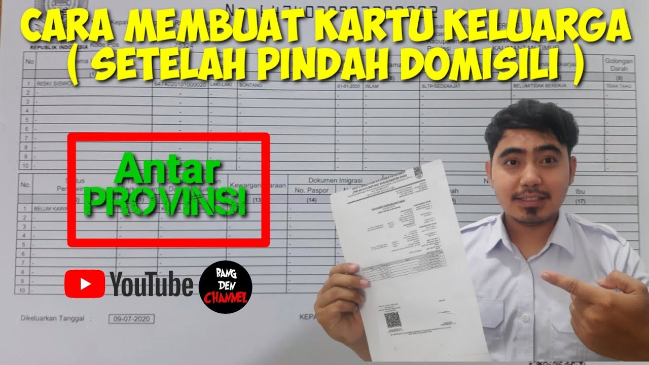 CARA MEMBUAT KERTU KELUARGA SETELAH PINDAH DOMISILI