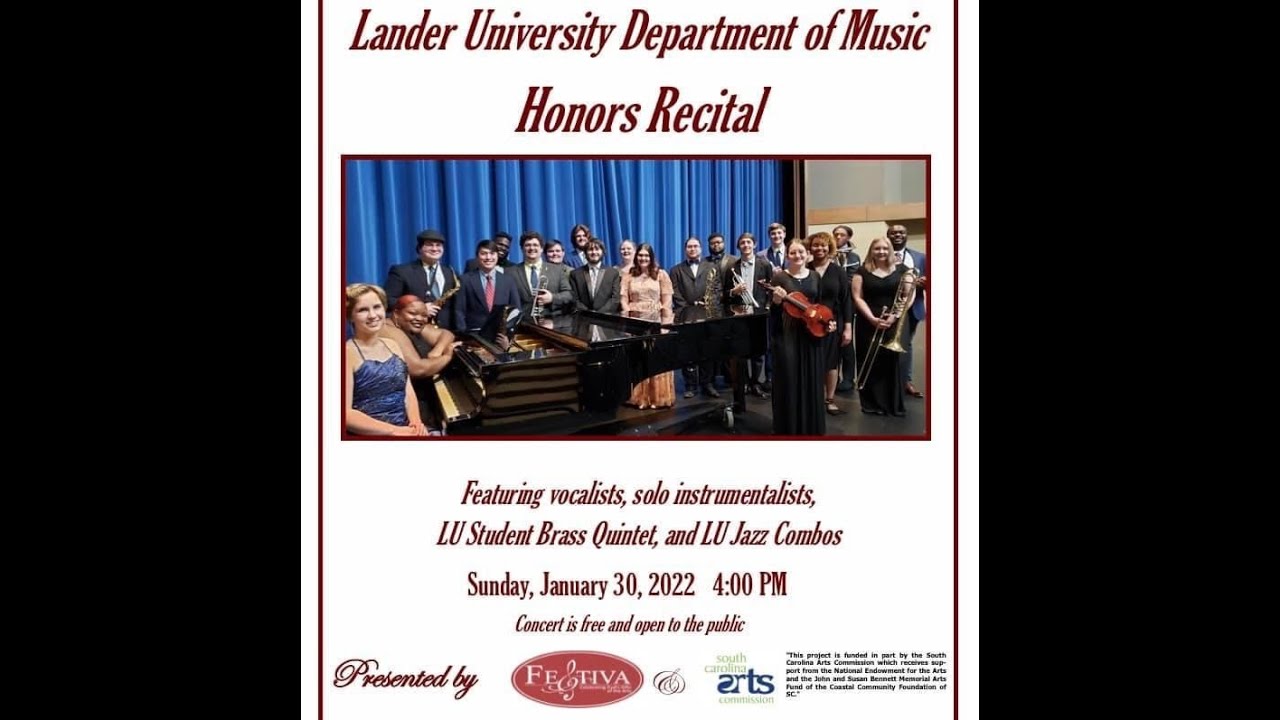 January 20, 2022 Lander University Student Honors Recital