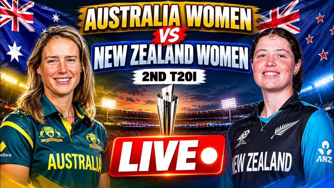 AUS-W vs NZ-W 2nd T20I LIVE | Live Match Updates & Commentary | AUS-W vs NZ-W LIVE