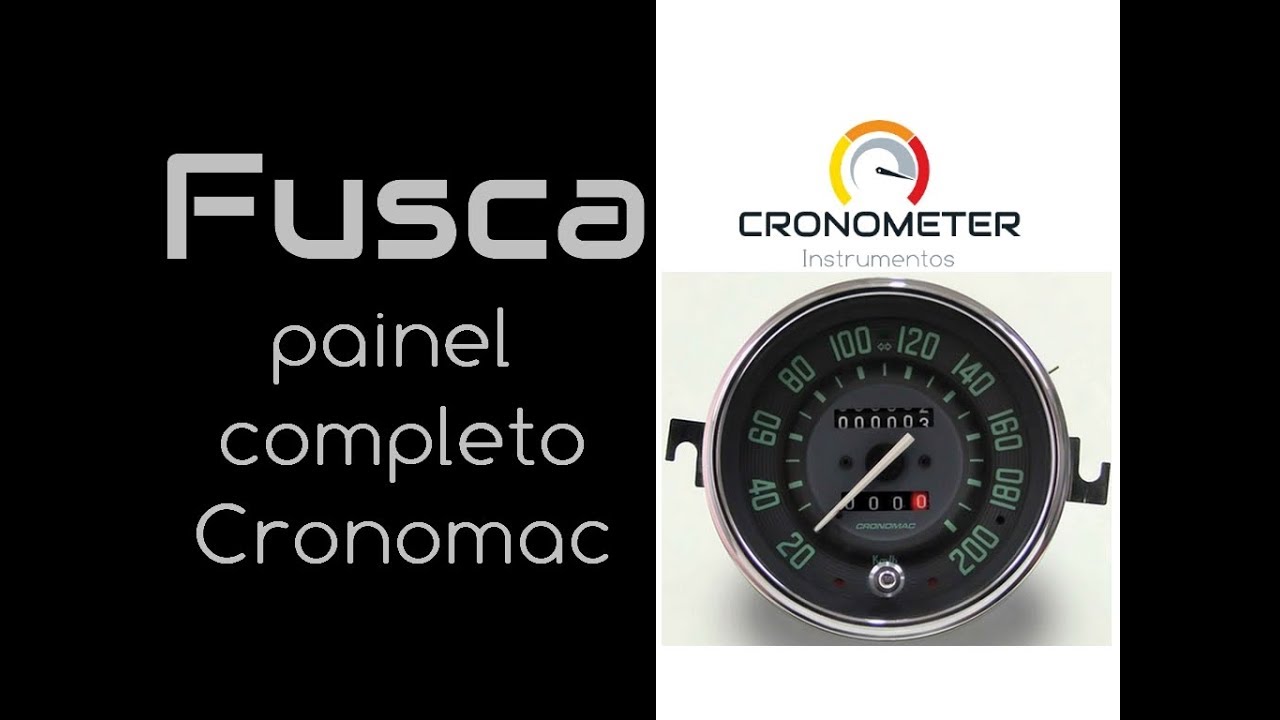Fusca - Painel Completo Cronomac, conheça os detalhes-Cronometer