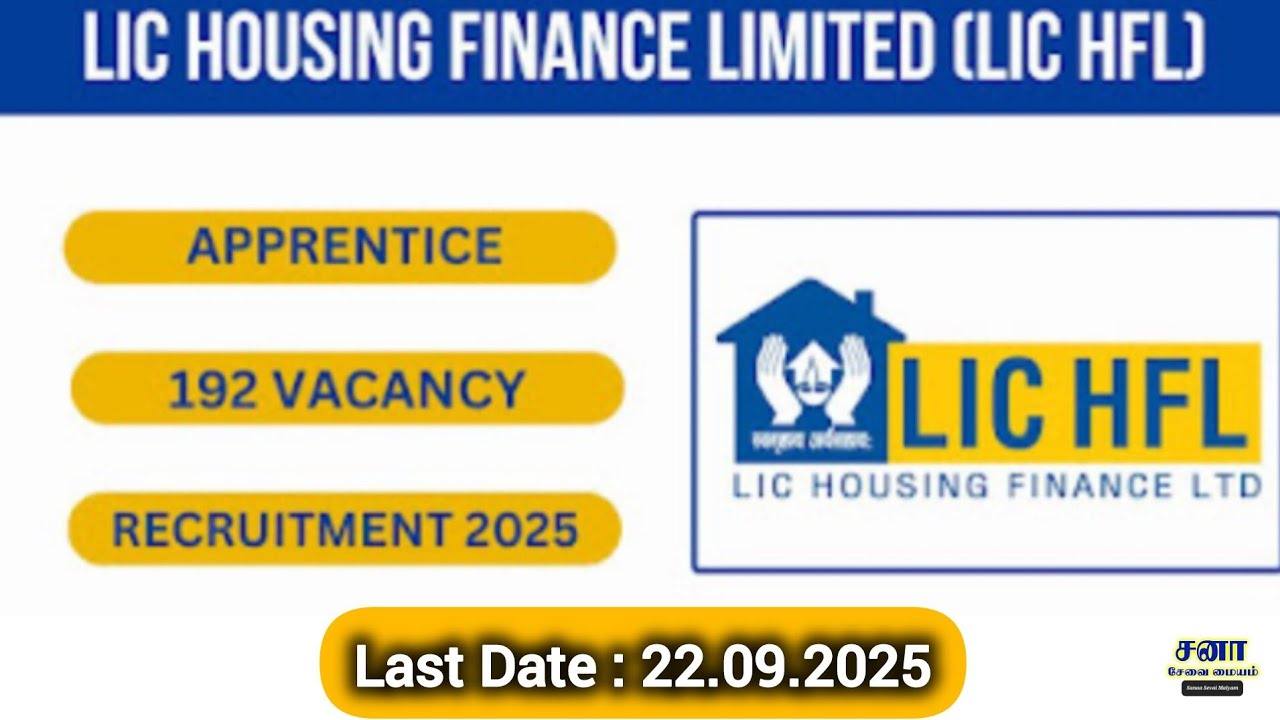 LIC HFL Recruitment 2025 | Apprentice | 192 vacancies